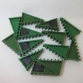 Lot of 13 vintage Tri-Ang Scalextric variable height slot track lifters