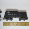 American Flyer Lines - North Western Line Locomotive 283 plus coal wagon - Front wheels missing