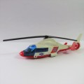 Majorette #322 Dauphin 2 SO365 US Army helicopter model - Plastic - Mirror damage to rear wing