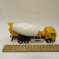 Die-cast and plastic construction cement mixer truck