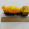Cement mixer truck with lights and sound - Die-cast and plastic