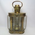 Vintage brass wedge Ships nautical lantern