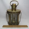 Vintage brass wedge Ships nautical lantern