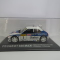 Peugeot 306 Maxi die-cast rally model car - 1996 Rallye de Monte Carlo - Scale 1/43