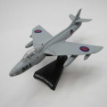 Royal Navy Hawker Hunter die-cast model plane - scale 1/120