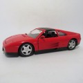 Welly Ferrrari 348 TS model car - Scale 1/24 - Tyres have flat spots