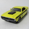 NewRay 1970 Dodge Challenger model car - pull back action - scale 1/32