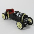 Brumm 1908 Fiat Berlina racing model car #42 - rear parts missing - scale 1/43