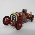 Brumm 1907 Fiat F-2 die-cast racing model car - side panel missing - scale 1/43