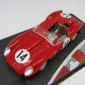 Ferrari 250 Testarossa racing model car - #14 - 24h Le Mans 1958 - scale 1/43