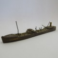 Vintage brass ship model - Marked 6R/16