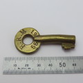 Rhodesia Railways Mashonaland #5561 Chubb London brass padlock key