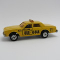Majorette #240 Chevrolet Impala yellow cab toy car - Scale 1/69 - Opening doors