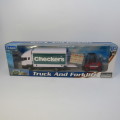 Teama Checkers Scania  delivery truck and forklift - scale 1/48