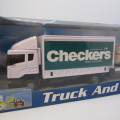 Teama Checkers Scania  delivery truck and forklift - scale 1/48