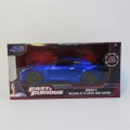 Jada Fast and Furious Brian`s Nissan GT-R (R35) Ben Sopra model car in box - Scale 1/32