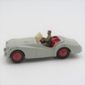 Vintage Dinky Toys Triumph TR2 with driver model car