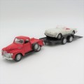 1953 Chevrolet 3100 with trailer and 1953 corvette