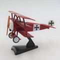 German Fokker Dr.1 die-cast model plane - Scale 1/63