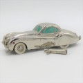 Very Rare 1950`s Prameta Kolner Automodelle mechanical Jaguar XK 120 wind-up toy car