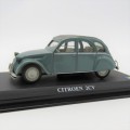 DelPrado 1966 Citroen 2CV die-cast model car - Scale 1/43 - Mirror missing