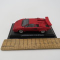 DelPrado 1985 Lamborghini Countach die-cast model car - Mirrors missing - Scale 1/43