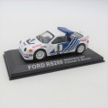 Ford RS200 die-cast rally model car - 1986 Sweden rally - Scale 1/43