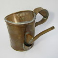 Vintage CPRS T.E. Bladon and Son 1937 copper small oil can - Canadian Pacific Railways