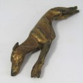 Greyhound hood ornament 1930`s Lincoln - back legs broken
