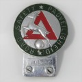 Vintage Road Safety car badge No. 1652 (Issued to Van Riebeeck?)