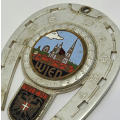 Vienna Austria good wishes car grille badge - Vintage