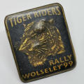 1999 Tiger Riders Rally Wolseley motorcycle badge