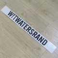 Vintage Witwatersrand metal transport sign - possibly for bus or train - 90 x 10cm