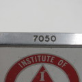 Vintage Institute of Advanced Motorists square car badge # 7050