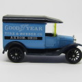 Matchbox 1921 Ford Model T Good Year tire and rubber delivery van - scale 1/52
