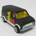 Majorette #250 U.S Van die-cast toy car - rear door missing - scale 1/65