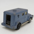 Majorette #204 Bank security Cash transit van die-cast toy car - rear door broken - scale 1/57