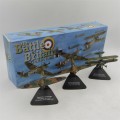 Oxford Battle of Britain die-cast model plane set of 3 in box - scale 1/72