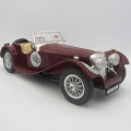 Bburago 1937 Jaguar SS 100 die-cast racing model car - scale 1/18
