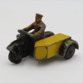 Meccano Dinky Toys die-cast motorcycle and side car