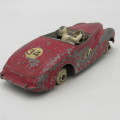 Meccano Dinky Toys #107 Sunbeam Alpine die-cast racing toy car - well used