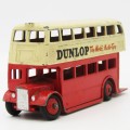 Dinky Toys Meccano double decker London bus die-cast model with Dunlop decals