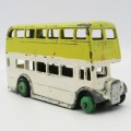 Dinky Toys #290 London Double decker bus die-cast toy car - missing tyre