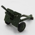 Meccano Dinky Toys 25 pounder gun and trailer - hook broken - missing tyres