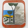 Vintage Settler 500 Off-Rand Race car badge