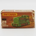 Matchbox #24 Diesel shunter die-cast toy train - Yellow - mint boxed