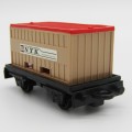 Matchbox #25 Flat car and container train wagon in box ( lid missing )