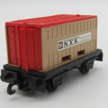 Matchbox #25 Flat car and container train wagon in box ( lid missing )