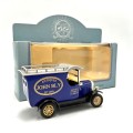 Lledo vintage die-cast model car - advertisement model for ` John bly antiques ` in box