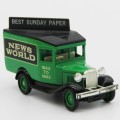 Lledo Ford Model A News of the World delivery van model car in box